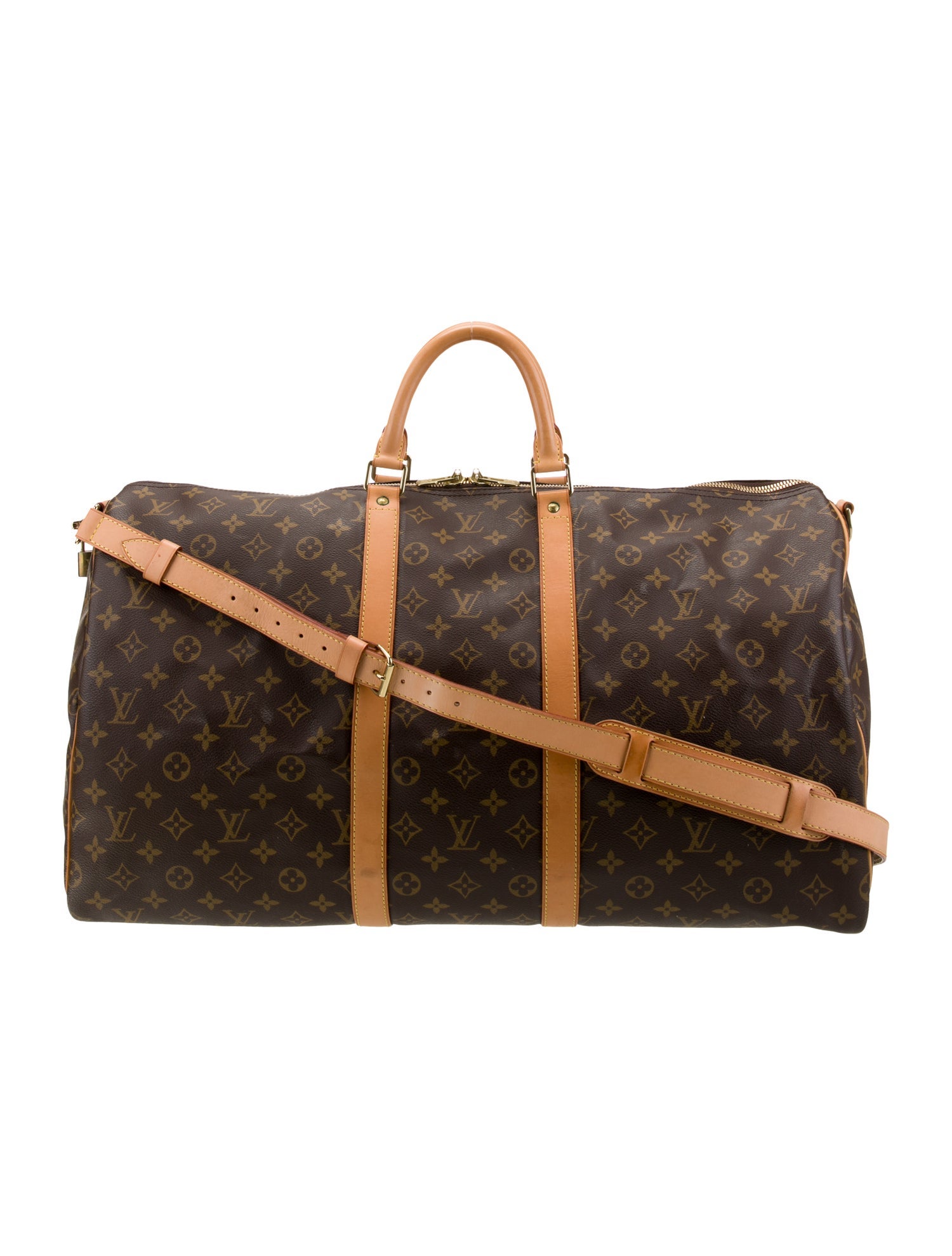 Louis Vuitton LV Monogram Keepall Bandouliere 55 Vintage