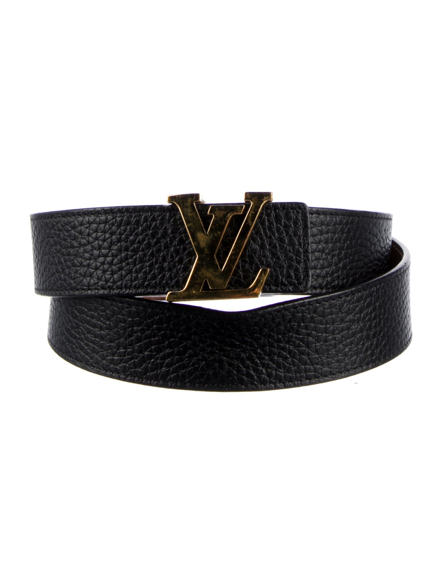 Louis Vuitton 2015 Reversible Initiales 30MM Taurillon Belt