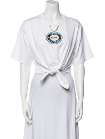 Louis Vuitton 2024 Graphic Print Crop Top