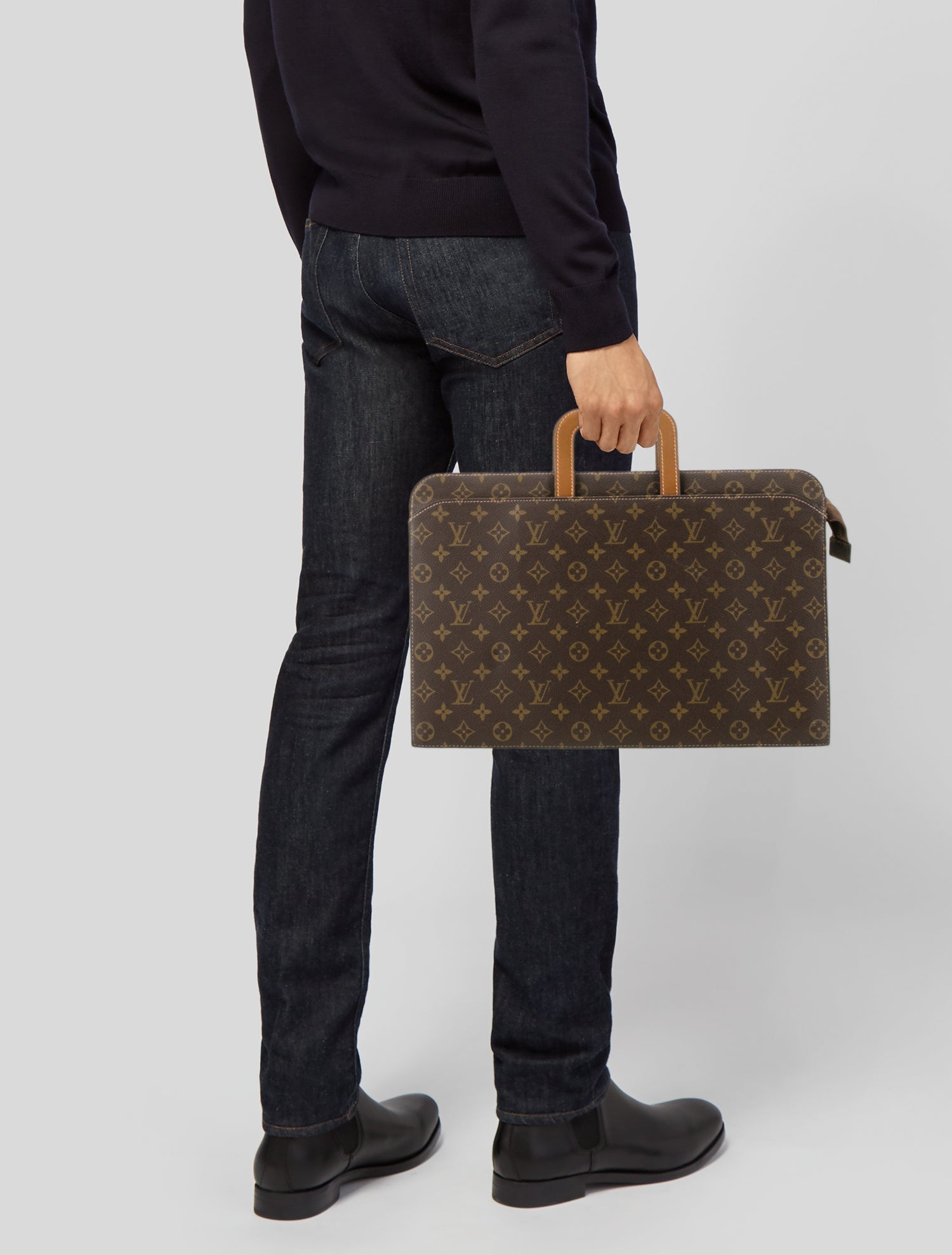 Louis Vuitton LV Monogram Briefcase GM Vintage