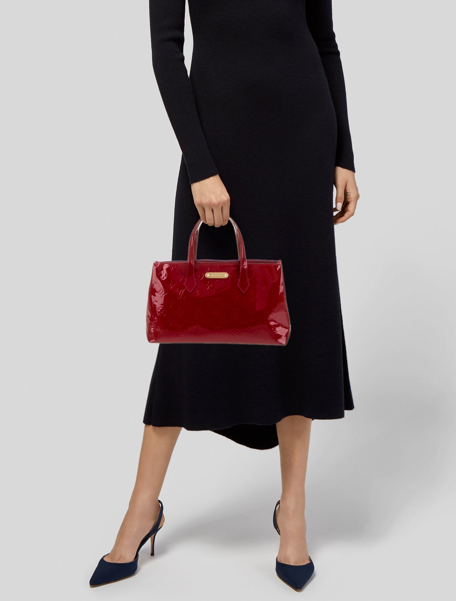 Louis Vuitton Patent Leather Top Handle Bag