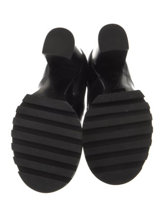 Louis Vuitton LV Monogram Patent Leather Combat Boots