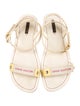 Louis Vuitton Leather Trim Embellishment Sandals