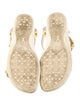 Louis Vuitton Leather Trim Embellishment Sandals