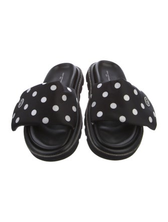Louis Vuitton Satin Polka Dot Print Slides