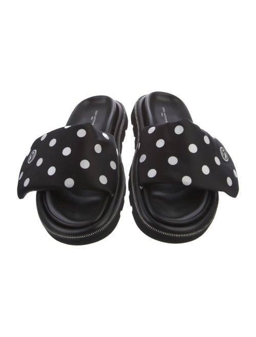 Louis Vuitton Satin Polka Dot Print Slides