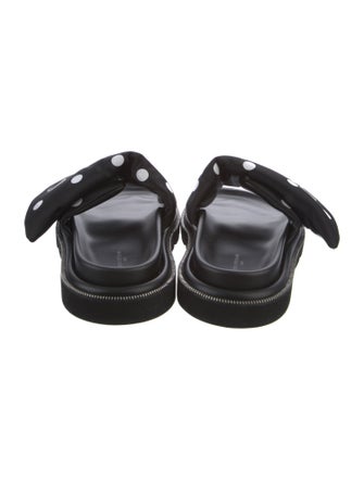 Louis Vuitton Satin Polka Dot Print Slides