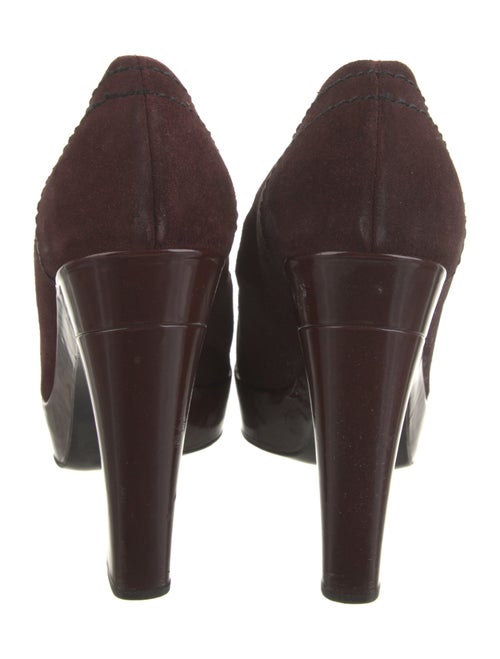 Louis Vuitton Suede Bow Accents Pumps