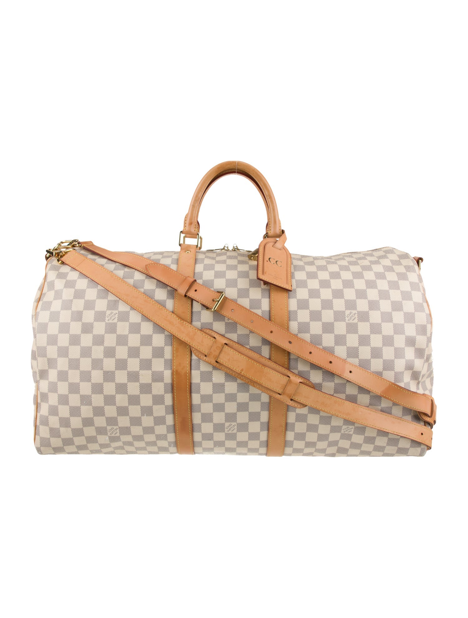Louis Vuitton Damier Azur Keepall Bandouliere 55