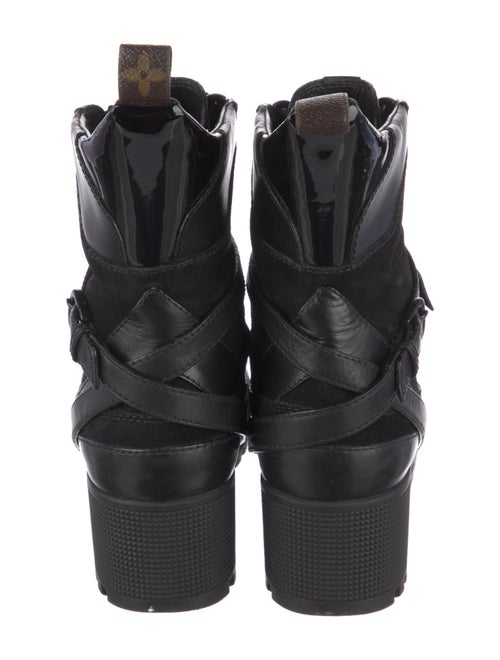 Louis Vuitton LV Monogram Suede Combat Boots