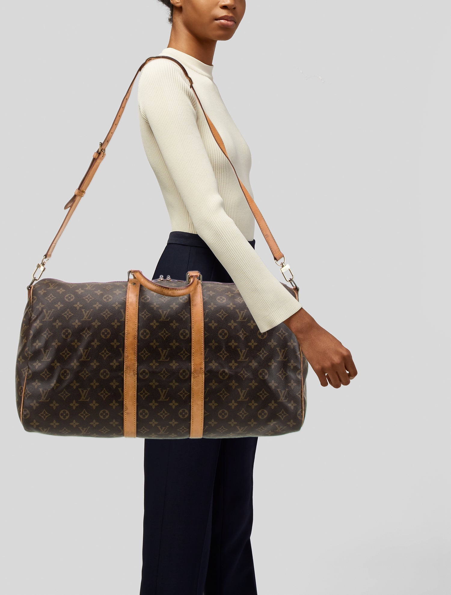 Louis Vuitton LV Monogram Keepall Bandouliere 55