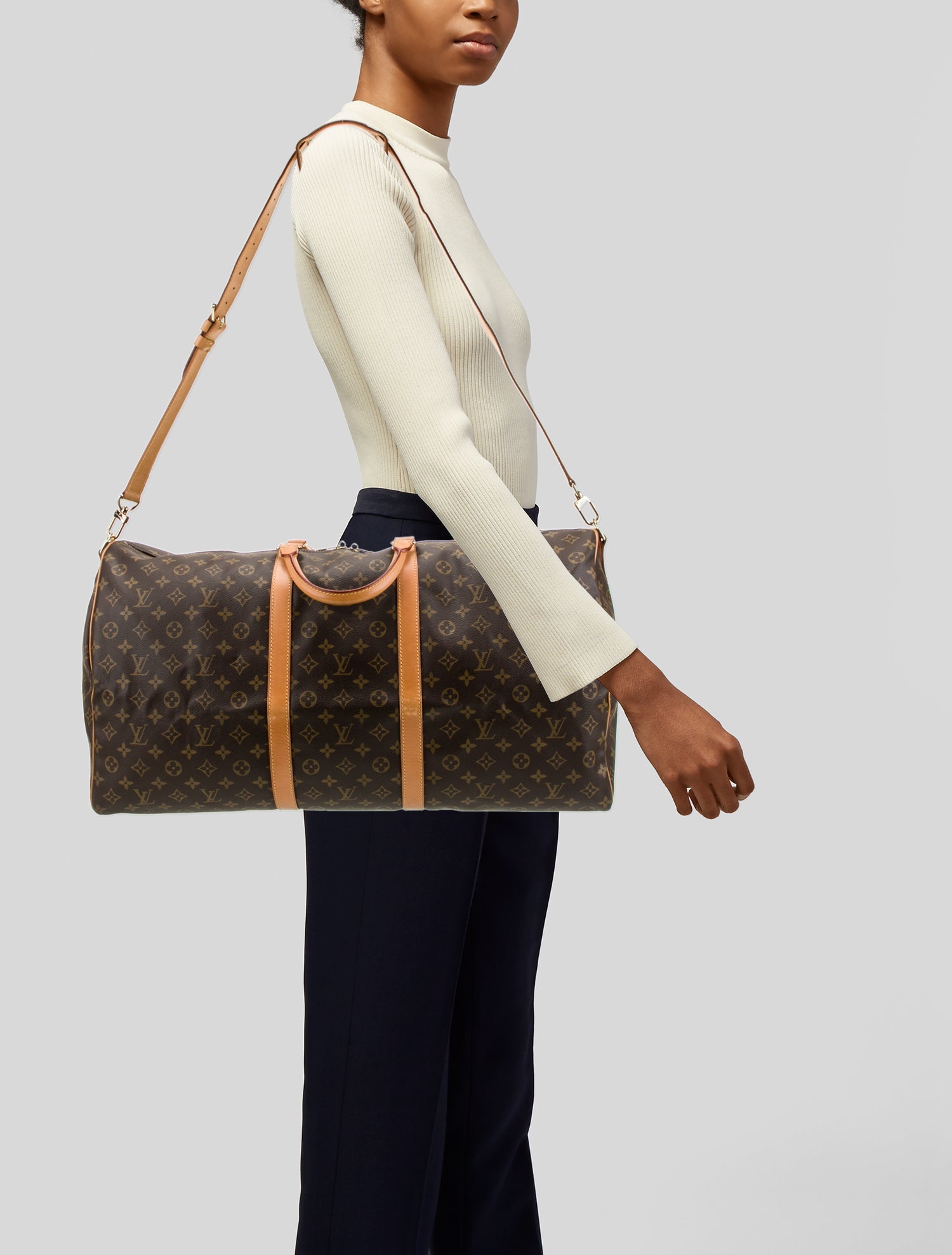 Louis Vuitton LV Monogram Keepall Bandouliere 60 Vintage