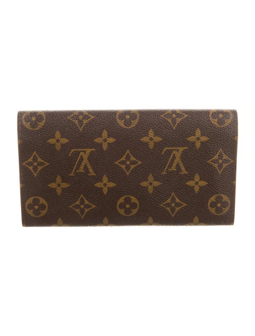 Louis Vuitton LV Monogram Coated Canvas Sarah Wallet