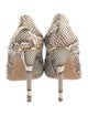 Louis Vuitton Snakeskin Animal Print Pumps