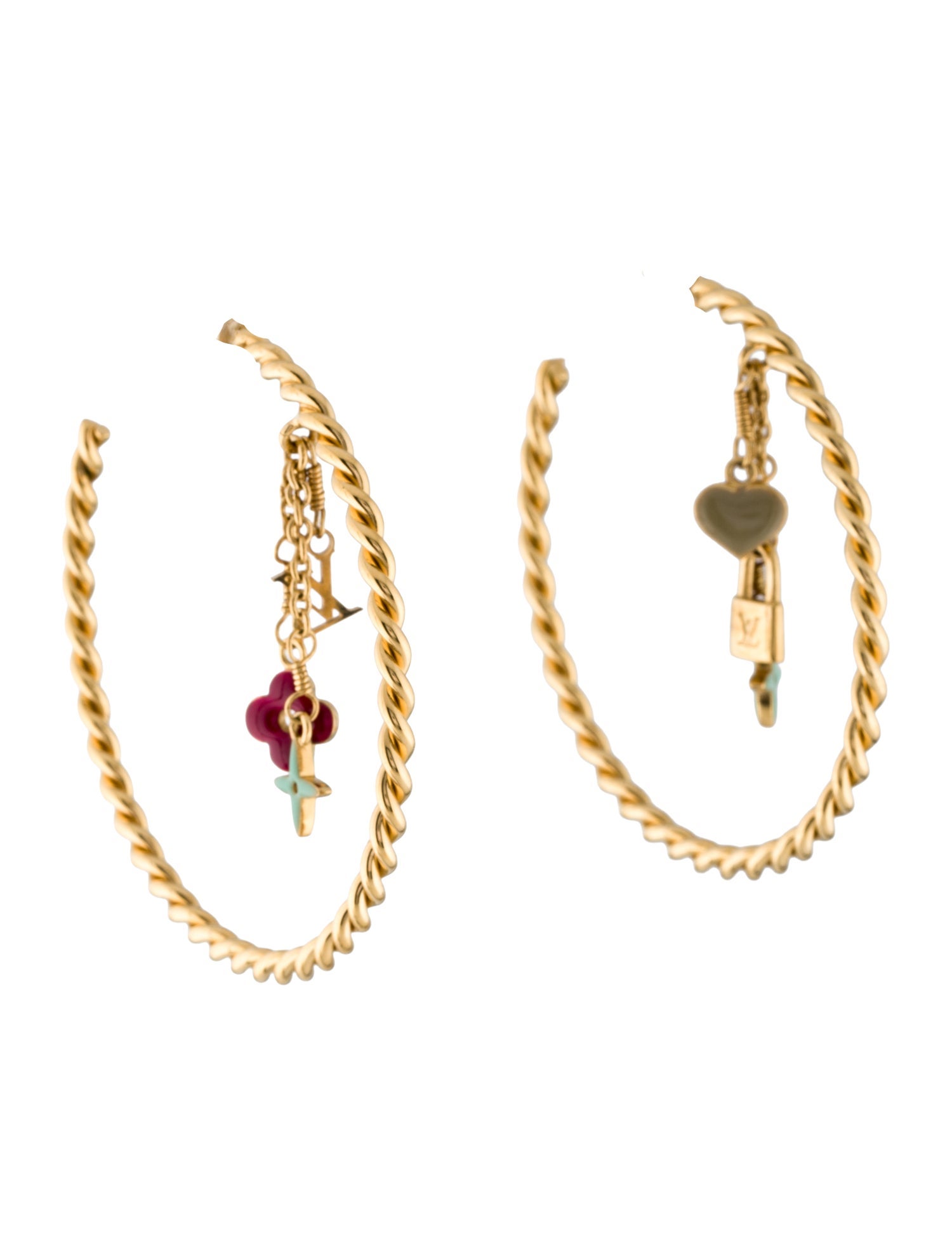 Louis Vuitton Sweet Monogram Hoop Earrings