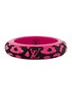 Louis Vuitton Lacquer & Wood Leomonogram Bangle Bracelet