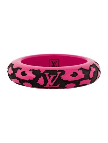 Louis Vuitton Bangle Lacquer & Wood Leomonogram Bracelet