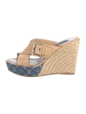 Louis Vuitton Monogram Pattern Leather Espadrilles
