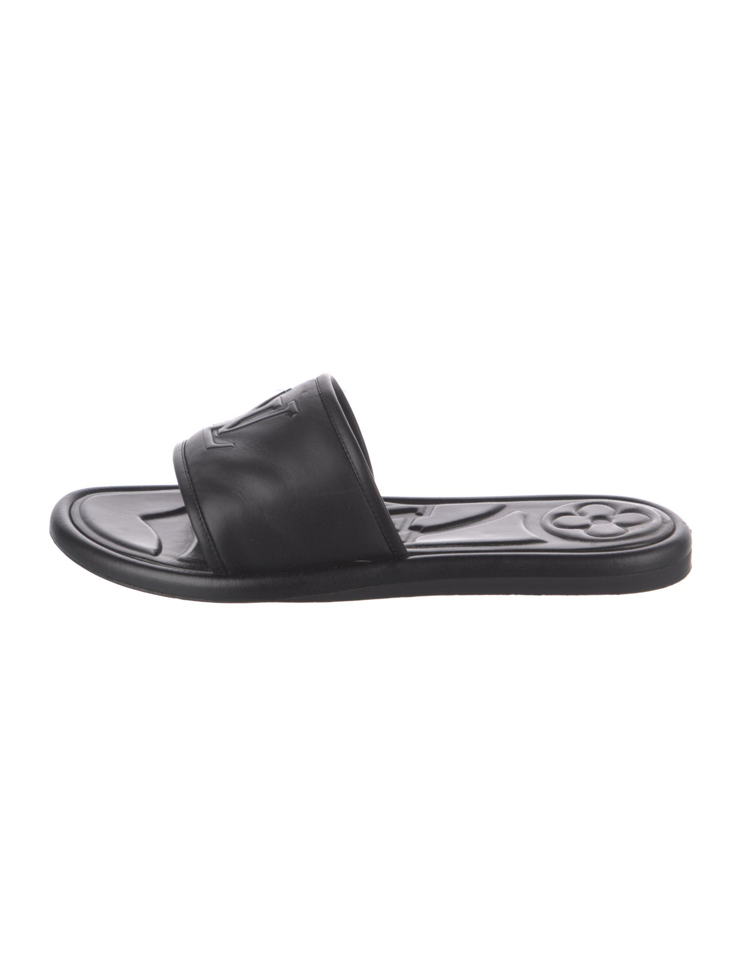 Louis Vuitton Leather Slides