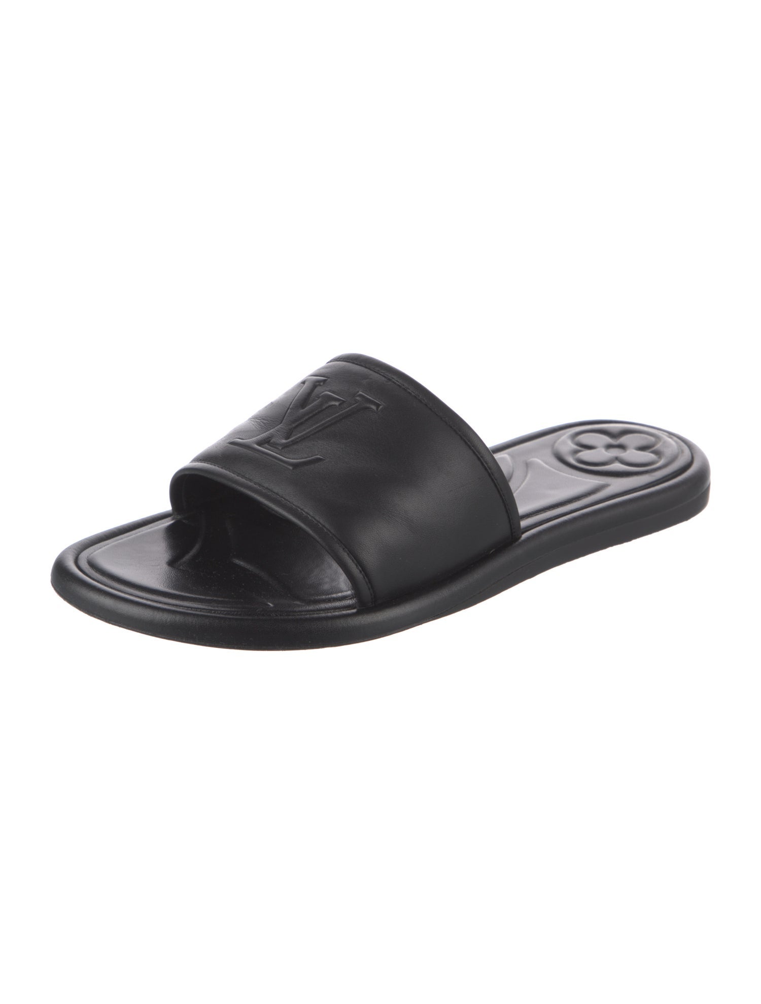 Louis Vuitton Leather Slides