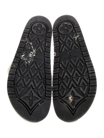 Louis Vuitton Leather Cutout Accent Slides