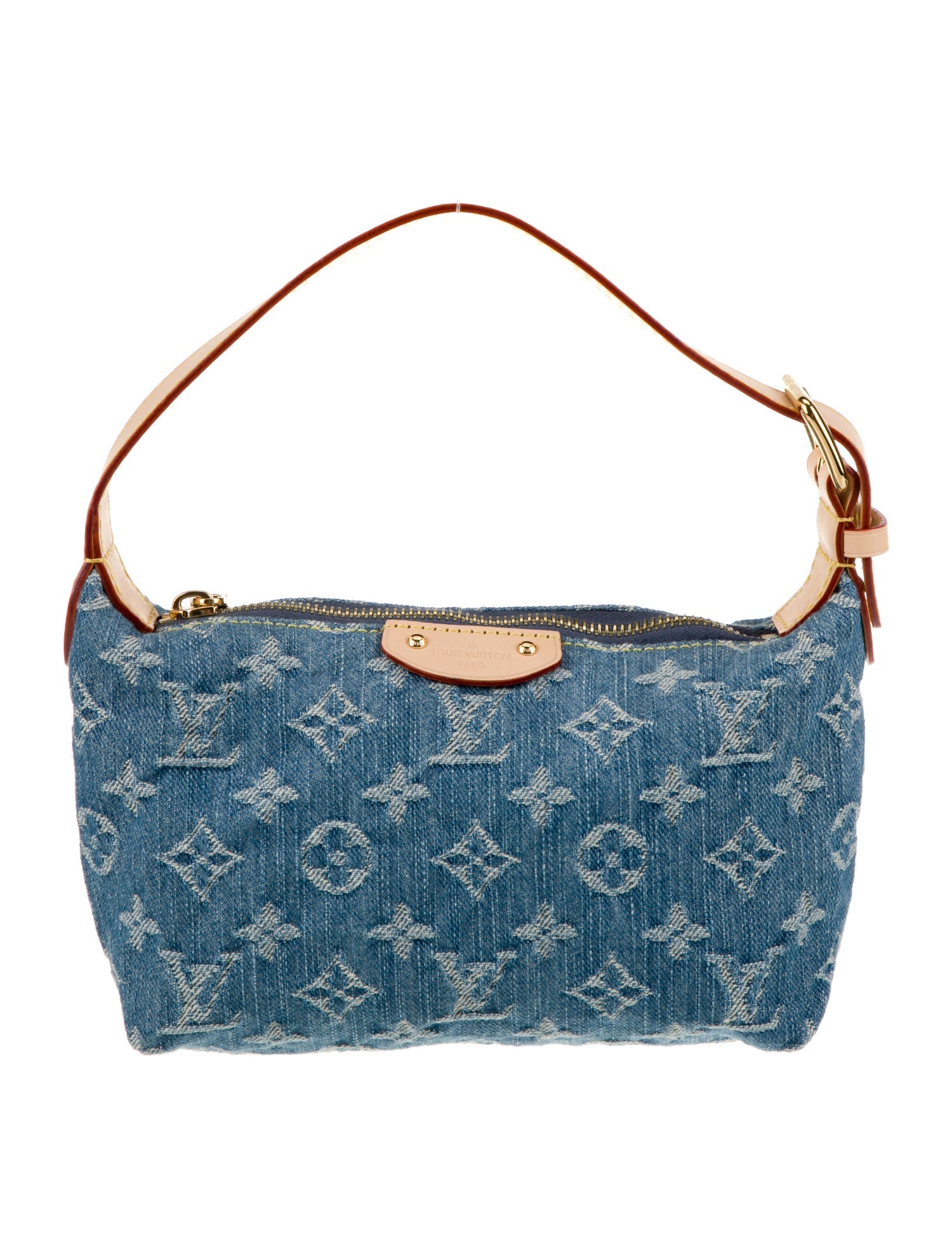 Louis Vuitton Denim Monogram Denim Hills Pochette