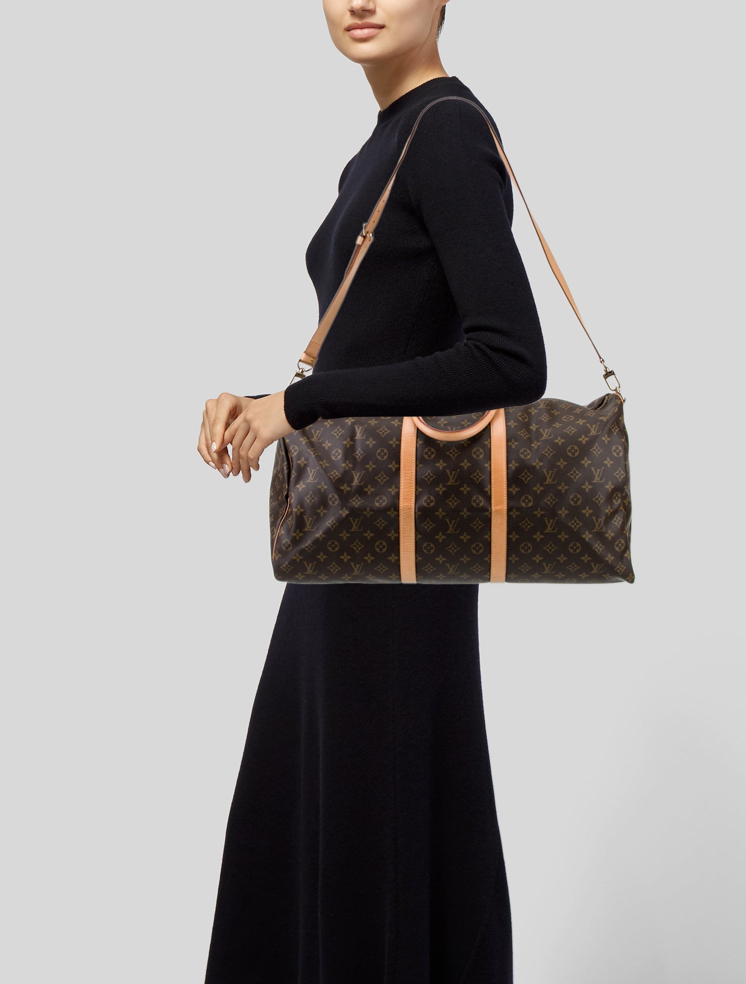 Louis Vuitton LV Monogram Keepall Bandouliere 60 Vintage