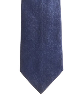Louis Vuitton Pattern Print Silk Tie