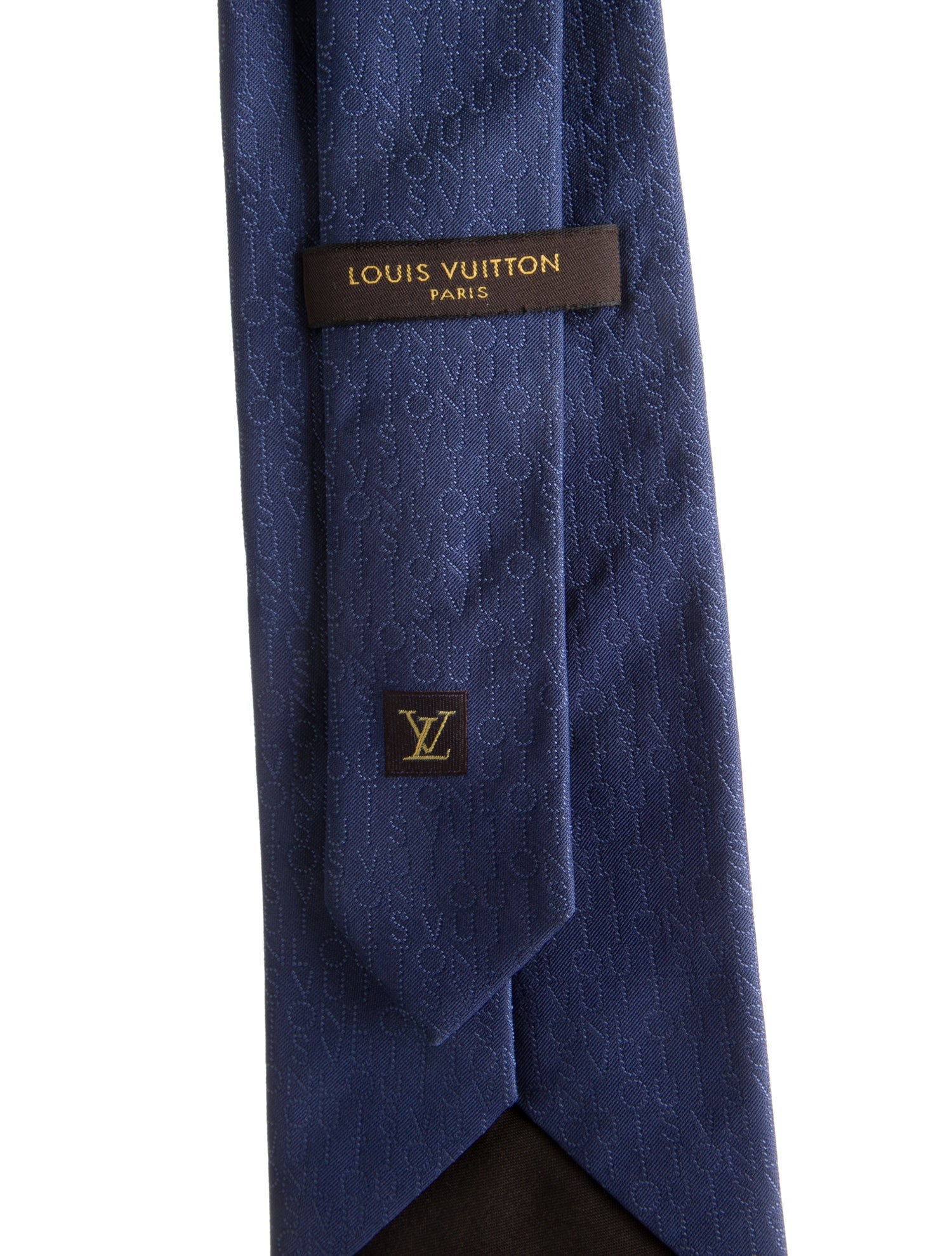 Louis Vuitton Pattern Print Silk Tie