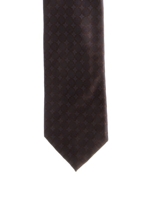 Louis Vuitton Pattern Print Silk Tie