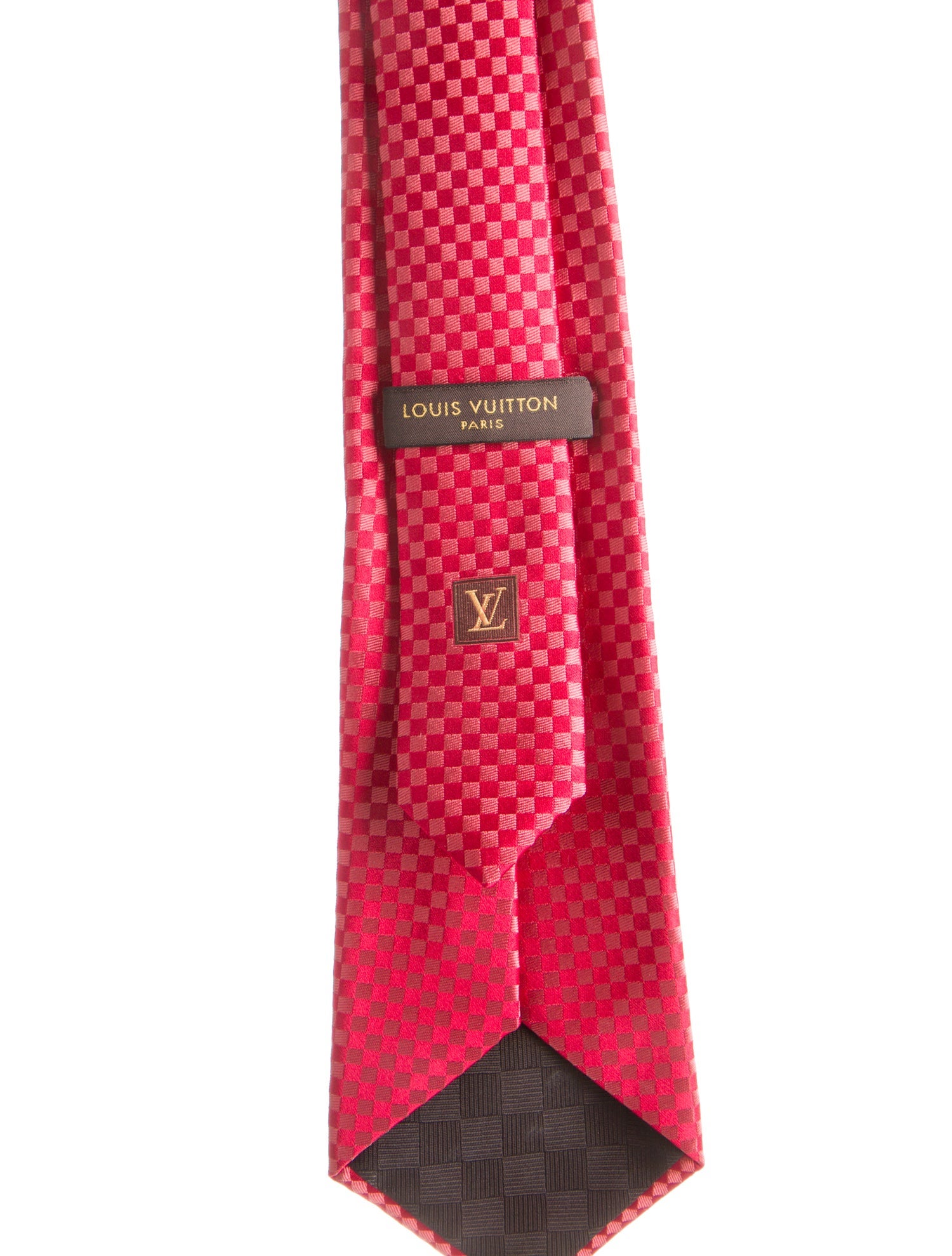 Louis Vuitton Pattern Print Silk Tie