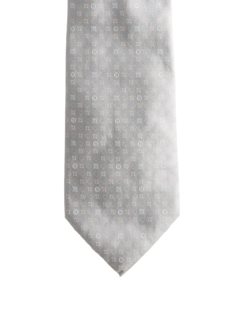 Louis Vuitton Pattern Print Silk Tie