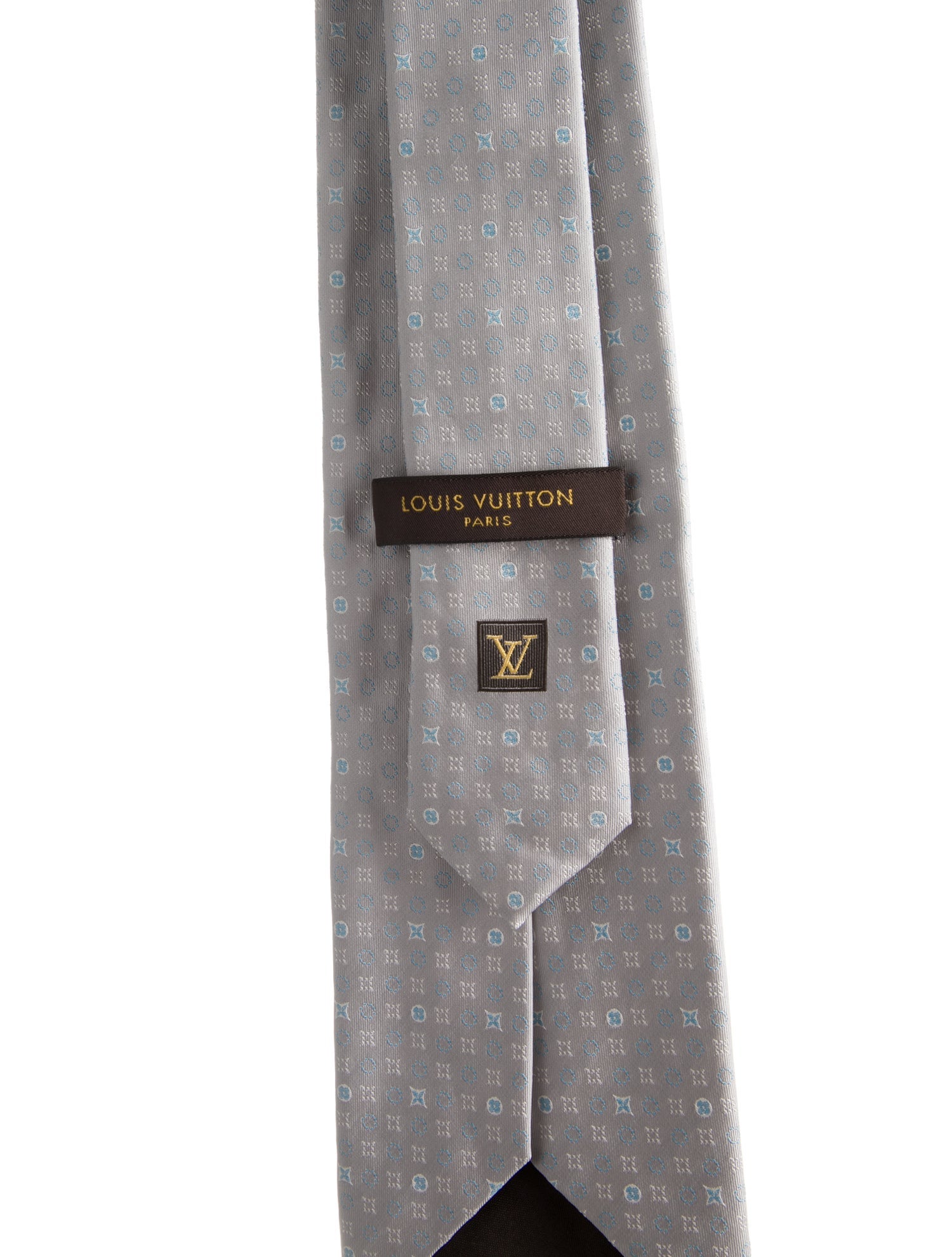 Louis Vuitton Pattern Print Silk Tie