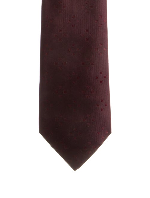 Louis Vuitton Pattern Print Silk Tie