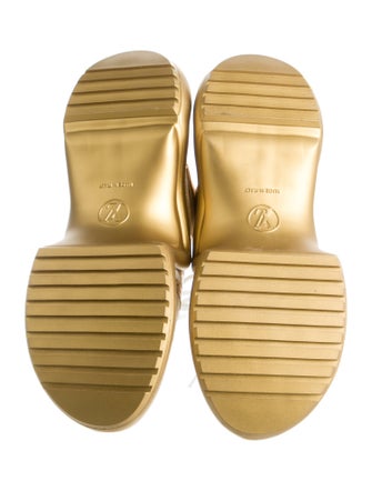 Louis Vuitton Leather Colorblock Pattern Sneakers