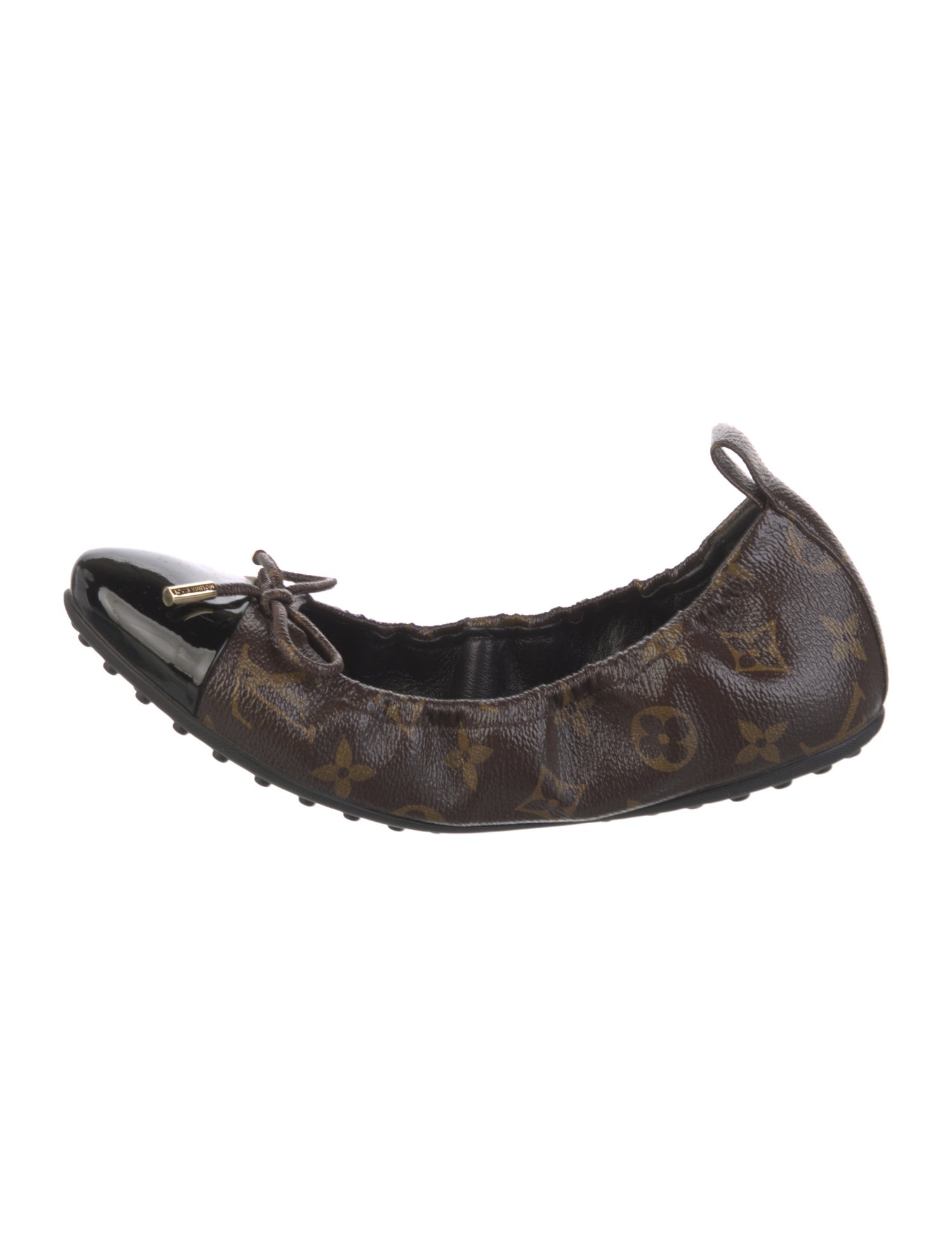 Louis Vuitton LV Monogram Bow Accents Ballet Flats
