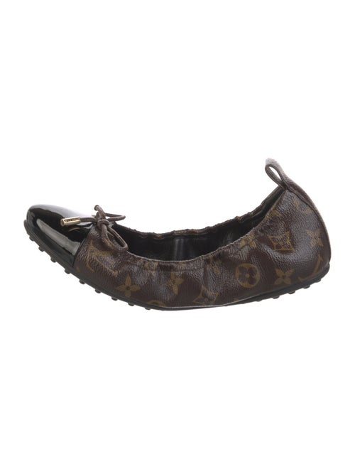 Louis Vuitton LV Monogram Bow Accents Ballet Flats