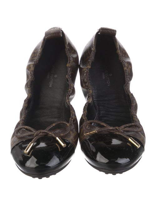 Louis Vuitton LV Monogram Bow Accents Ballet Flats