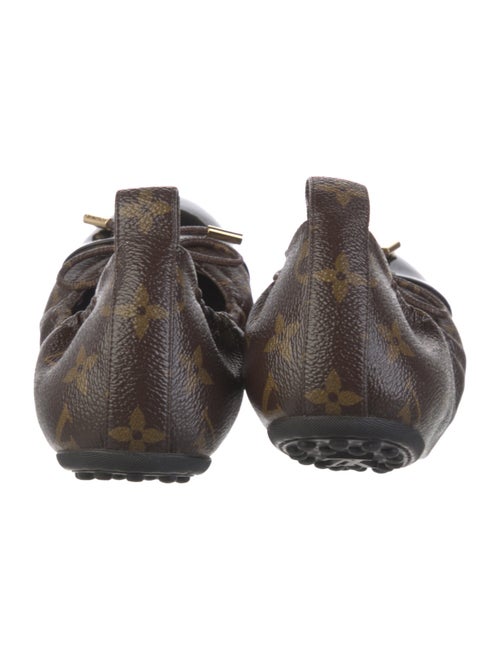 Louis Vuitton LV Monogram Bow Accents Ballet Flats