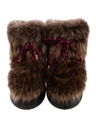 Louis Vuitton LV Monogram Leather Lace-Up Boots