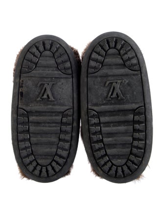 Louis Vuitton LV Monogram Leather Lace-Up Boots