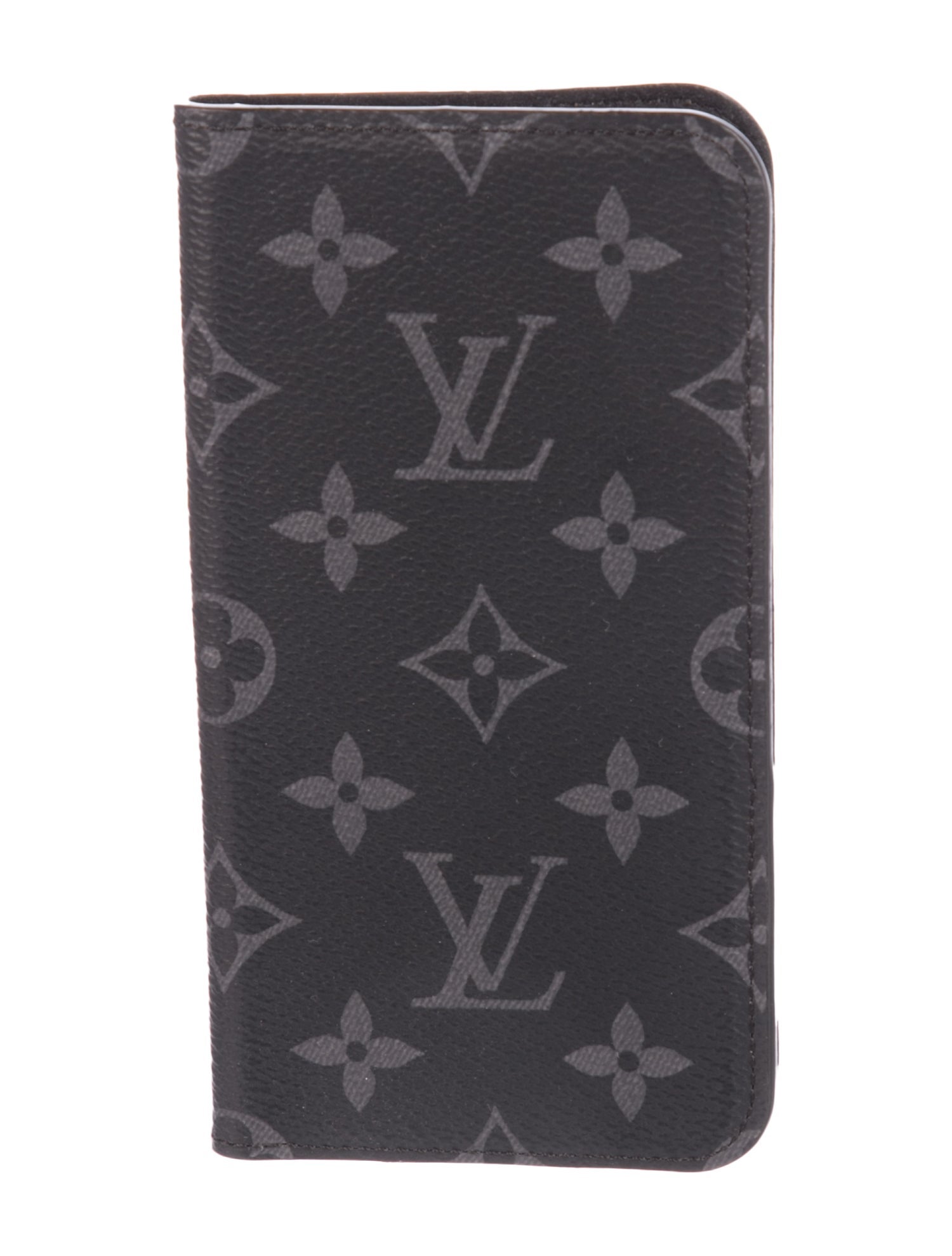 Louis Vuitton Monogram Eclipse iPhone X Folio Case