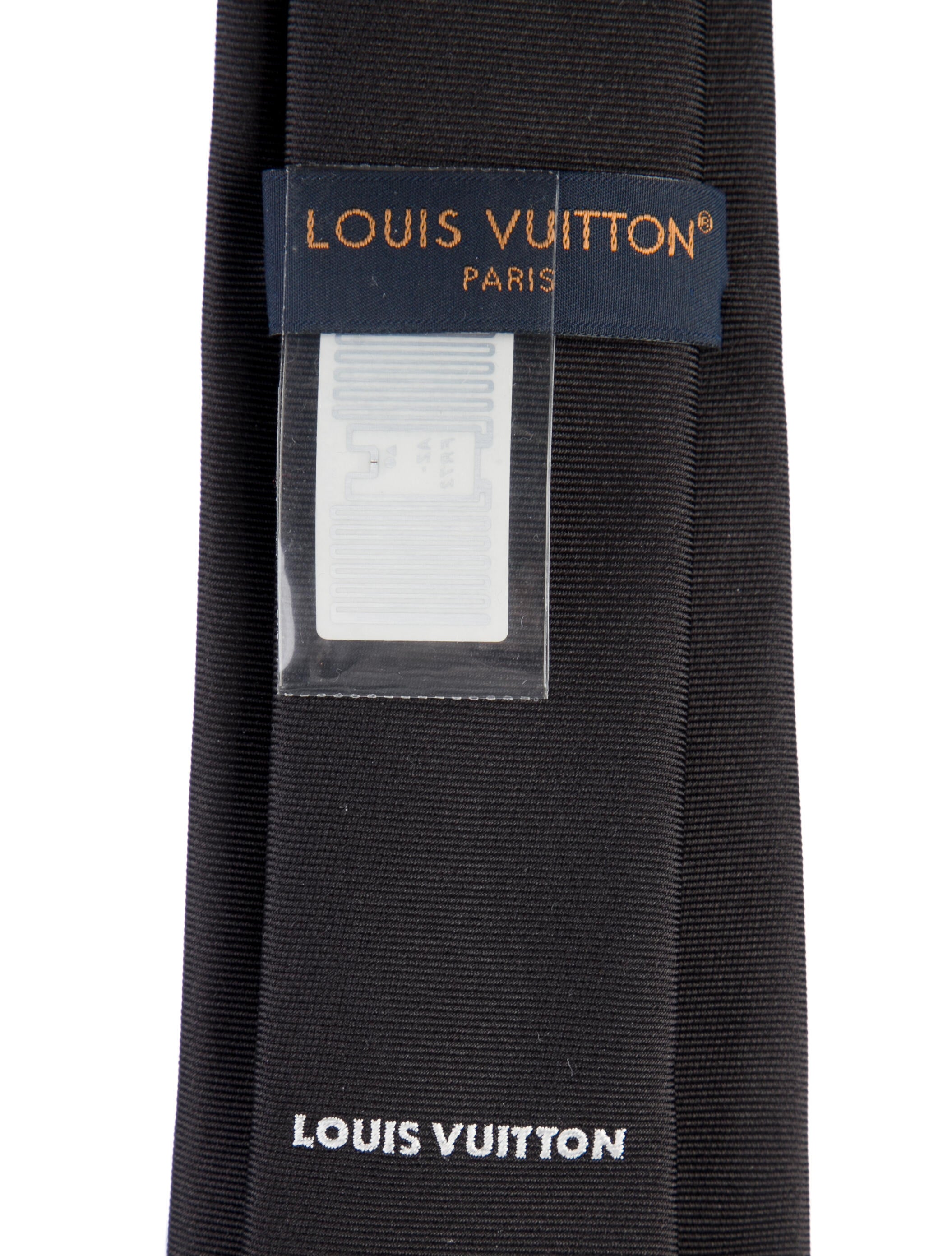 Louis Vuitton Silk Embroidered Logo Accent Tie w/ TAGS