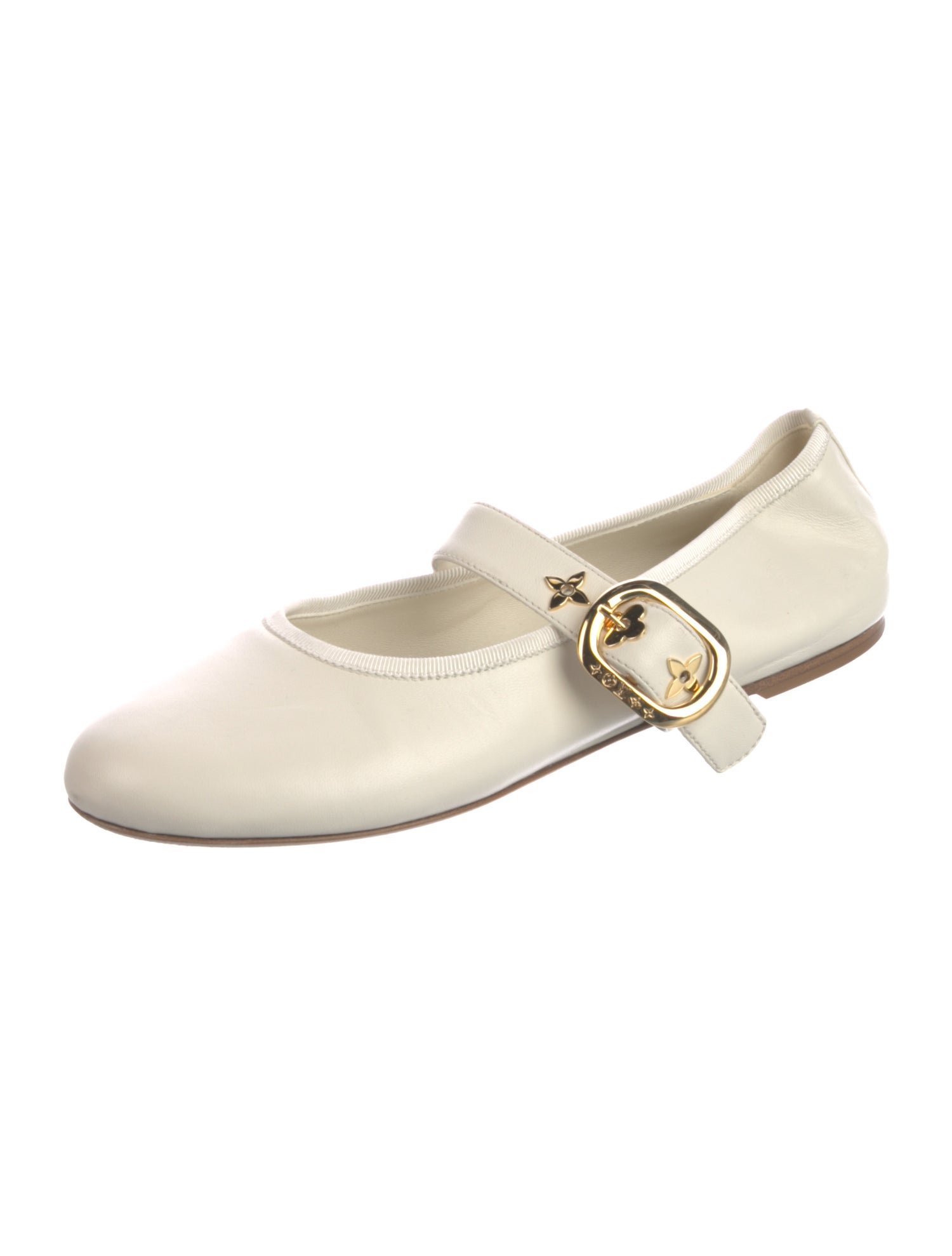 Louis Vuitton Leather Mary Jane Flats