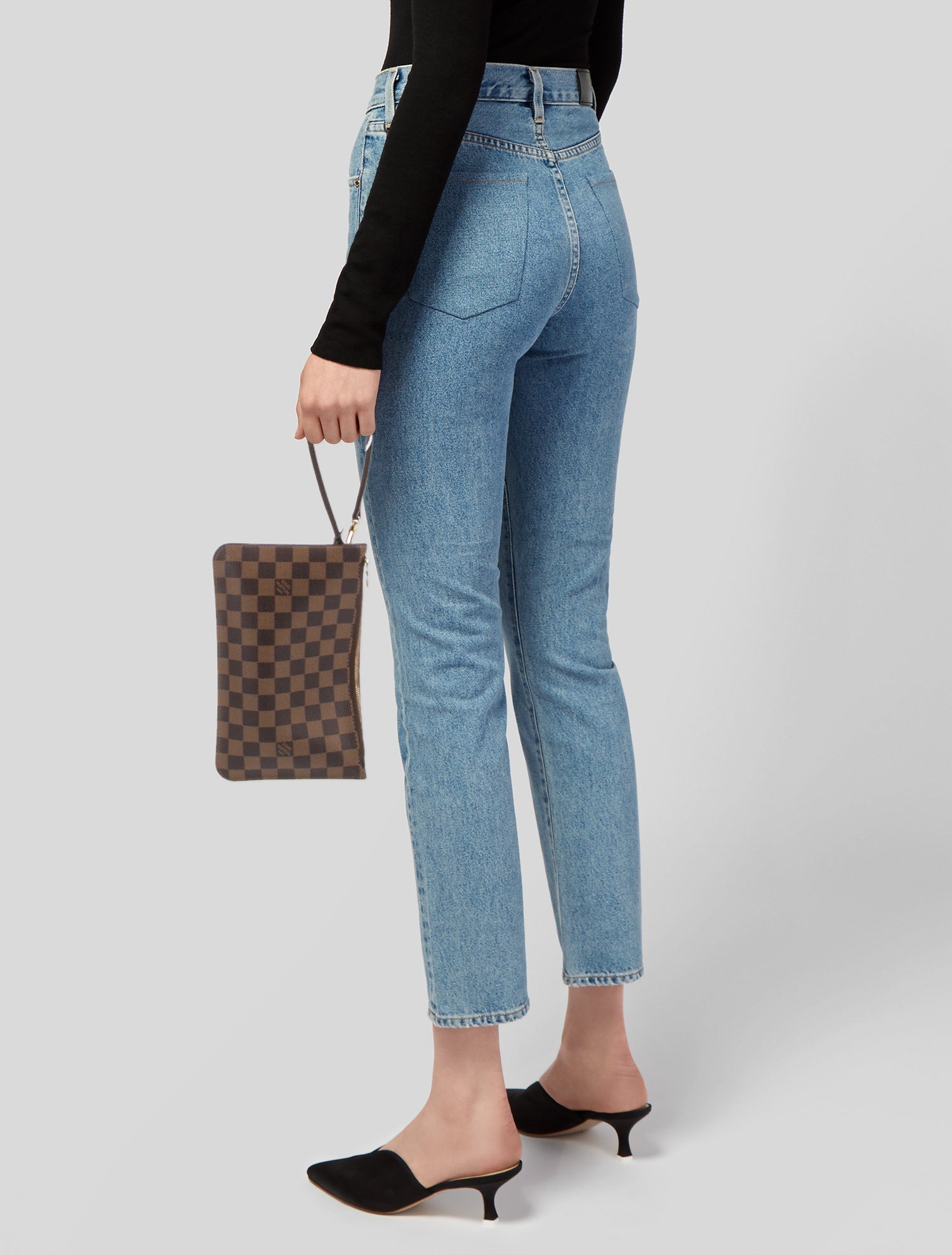 Louis Vuitton Damier Ebene Neverfull Pouch PM