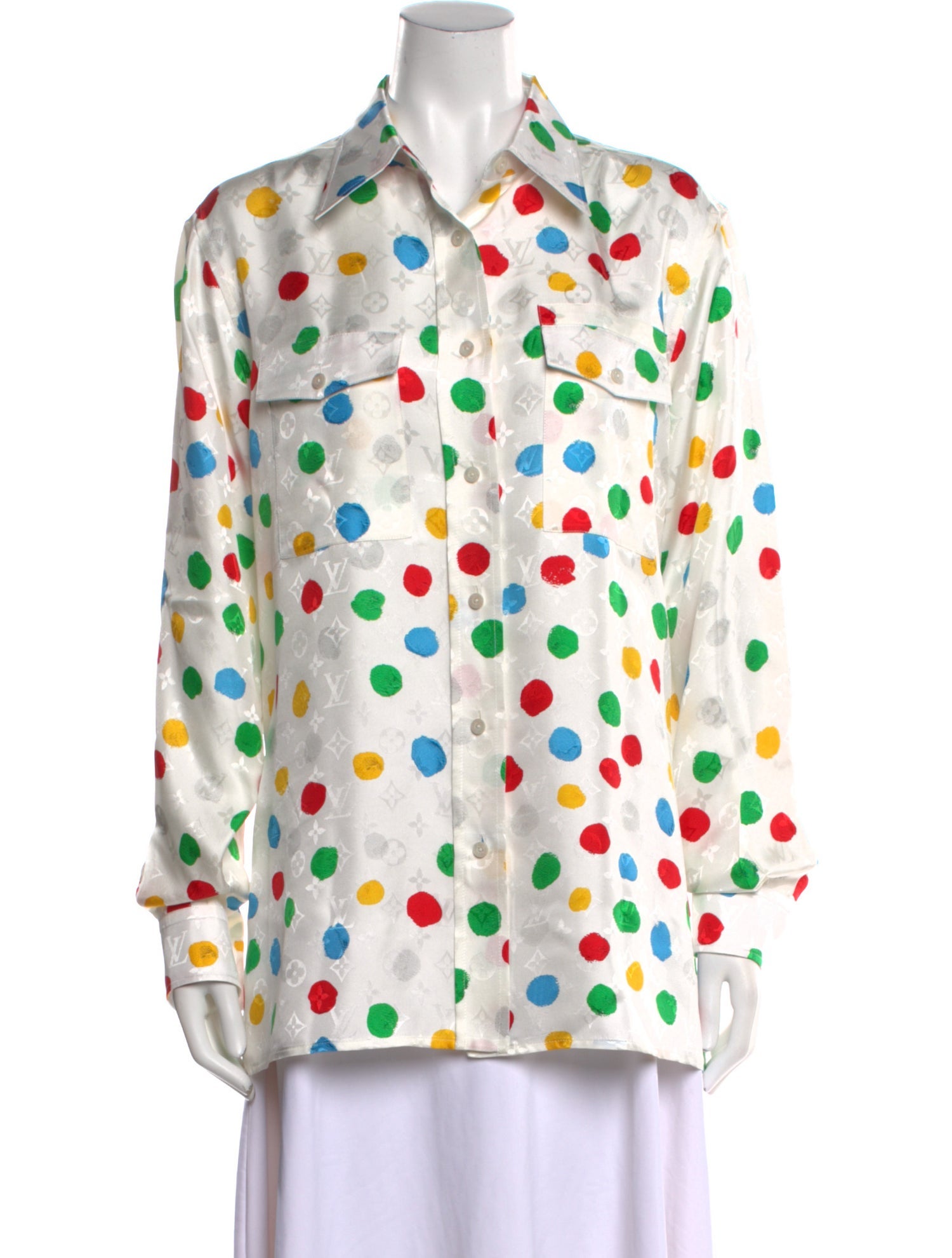 Louis Vuitton Yayoi Kusama Painted Dots Polka Dot Print Tunic