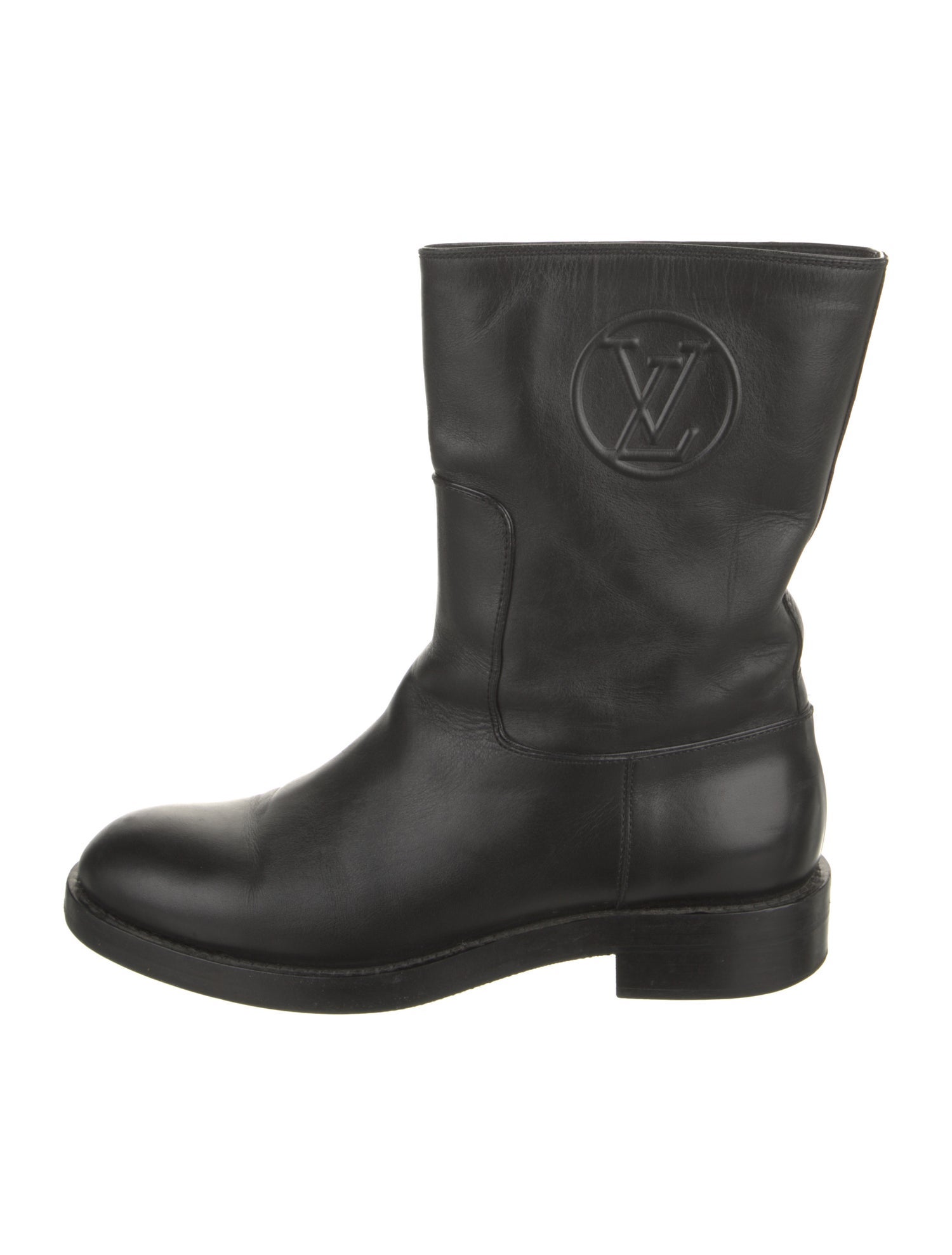 Louis Vuitton LV Monogram Leather Moto Boots