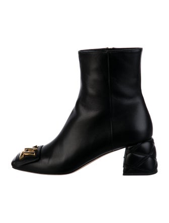 Louis Vuitton Monogram Pattern Leather Boots