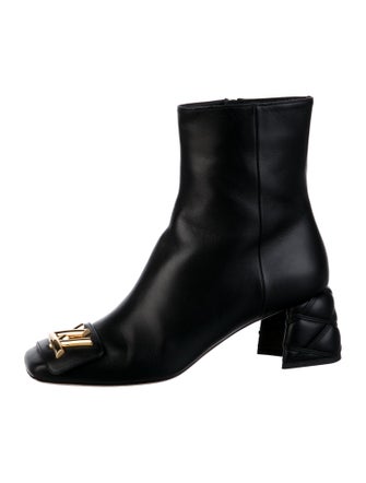Louis Vuitton Monogram Pattern Leather Boots