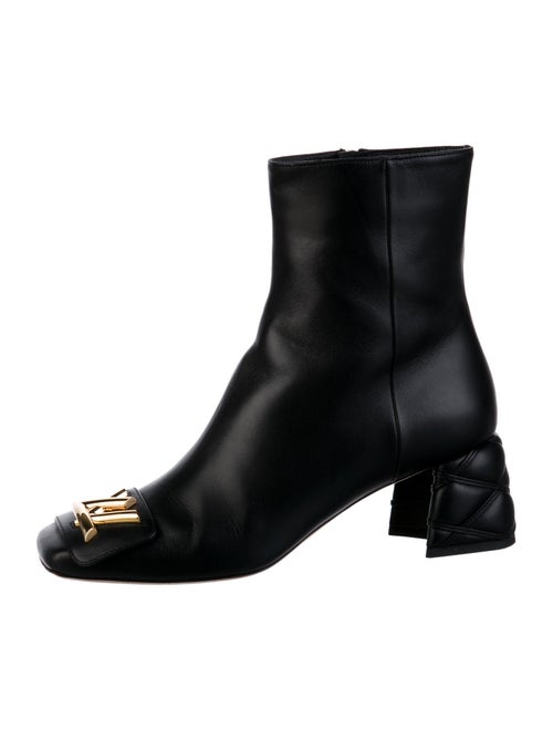 Louis Vuitton Monogram Pattern Leather Boots